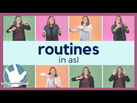Routines in ASL | Sign Language for Beginners