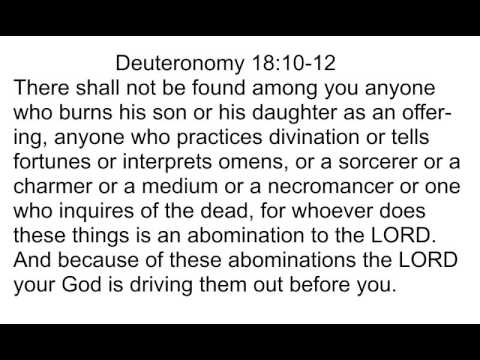 Deuteronomy 18:10-12 Song