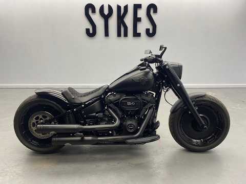 2021 Harley-Davidson FLFBS Softail Fat Boy Thunderbike Build in Denim Black