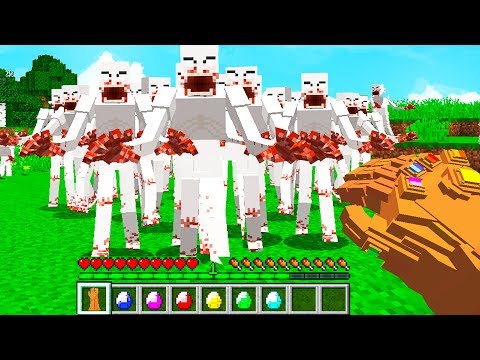 100 SCP-096 VS GUANTO DELL' INFINITO DI THANOS - Minecraft ITA
