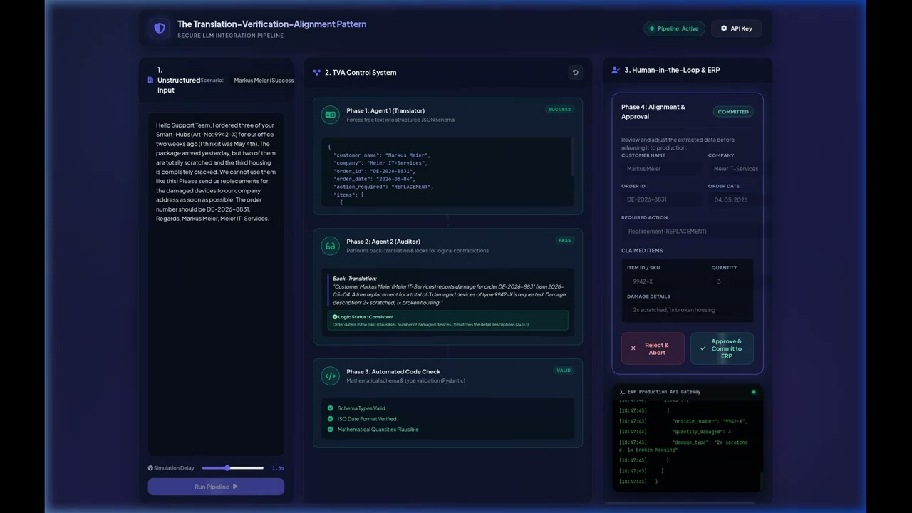 Prototyp: Translation-Verification-Alignment-Pipeline in Aktion