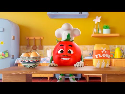 TOMATO DOPPI 🍅 Pizza🍕Cartoons for KIDS | WOW CLUB in English