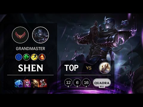 Shen Top vs Kayle - EUW Grandmaster Patch 12.2