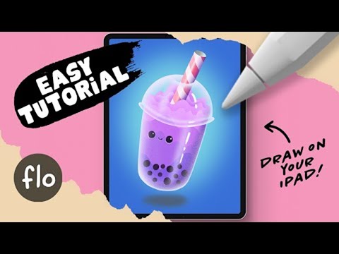 Learn to DRAW THIS Bubble Tea on your iPad in Procreate - Easy Tutorial