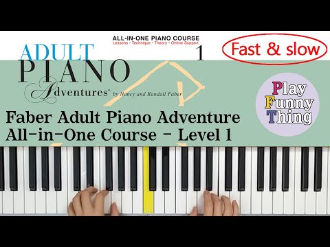 Merrily We Roll Along (F-G-A) (p.21) - Faber Adult Piano Adventure All-in-One Course - Level 1