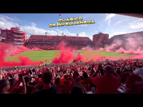 "Recibimiento Independiente vs Racing" Barra: La Barra del Rojo • Club: Independiente • País: Argentina