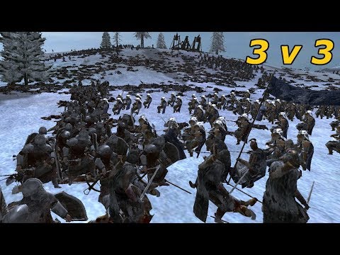 NORTHMEN VS ELVES - Pitch Battle - Third Age Reforged (3v3)