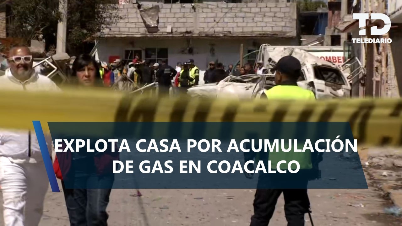Explosión derrumba casa en Coacalco; hay al menos 8 lesionados