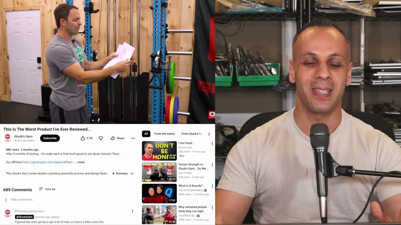Vulcan Strength went after a youtube reviewer - it won't end well for them