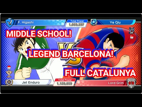 MIDDLE SCHOOL VS FULL CATALUNYA BARCELONA LEGEND WITH RANDYVK.  CAPTAIN TSUBASA DREAM TEAM
