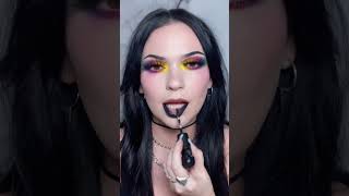 Black lipstick 🖤 #blacklipstick #rainbowmakeup #pridemakeup