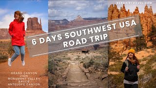 6 Days Southwest USA Road Trip Vlog | Grand Canyon, Monument Valley, Antelope Canyon, Zion, Bryce