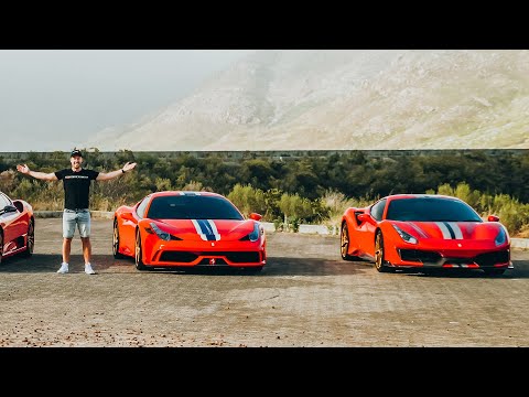 Ferrari 458 Speciale vs. Ferrari 488 Pista in South Africa / The Supercar Diaries