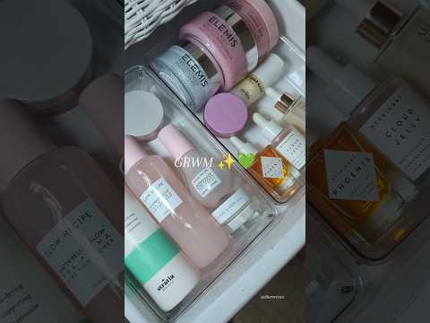 get ready with me feat. Stratia 💚✨ #grwmskincare #grwm