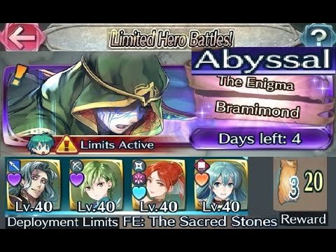 The battle with Limited unit : Vs. Mythic! Bramimond  - Abyssal (with F2P units, SI and seals)