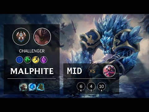 Malphite Mid vs Irelia - EUW Challenger Patch 10.6