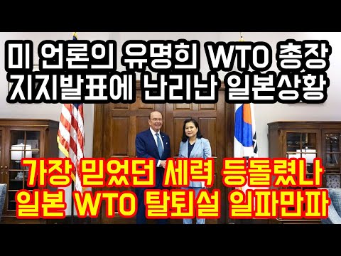 가장 믿었던 세력 등돌렸나, 일본 WTO 탈퇴설 일파만파