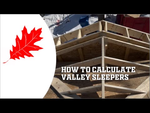 How to calculate valley sleepers.