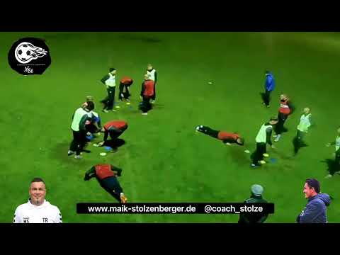 Football training: Team building - Fun reaction exercise with different variations