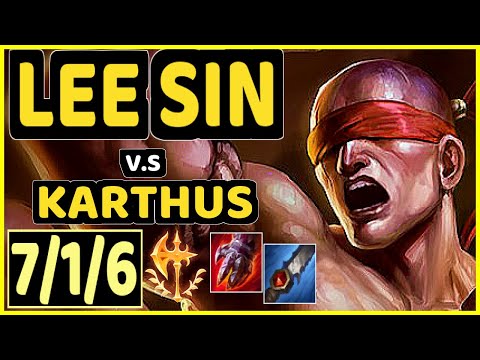 CARIOK (LEE SIN) vs KARTHUS - 7/1/6 KDA JUNGLE CHALLENGER GAMEPLAY - BR