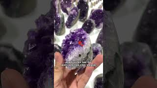 HOW TO SPOT REAL &amp; FAKE AMETHYST #crystals #amethyst #fakeamethyst #crystalshop #crystaltips