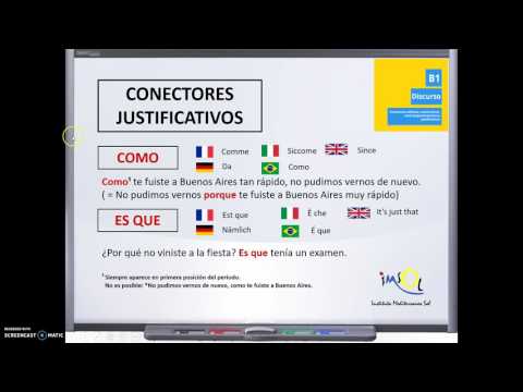 Lección Gramática Español: Conectores Nivel B1
