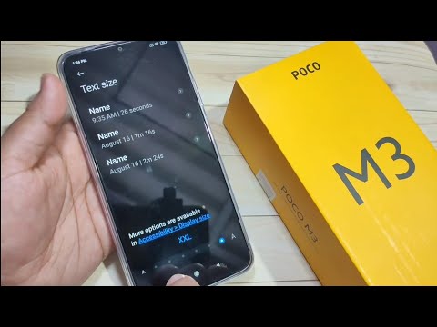 Poco M3 | How To Change font Size in Poco M3