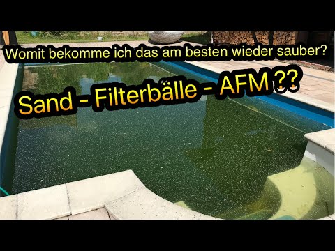 GRÜNER POOL 😱 - darum solltest Du den Filtersand gegen AFM (Filterglas) wechseln - einfach erklärt