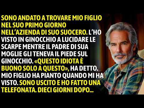 Ho Trovato Mio Figlio A Lucidare Le Scarpe Del Suocero… Ha Riso: « Sa Fare Solo Questo » Così Io…