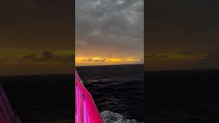 The sky is so amazing at sea, sunrise or sunset. #cruise #cruisenorwegian