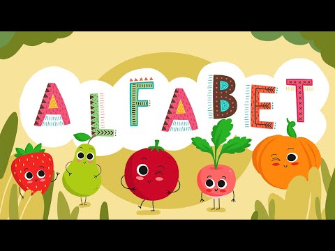 Alfabetul cu fructe și legume I Învățăm literele și cântăm