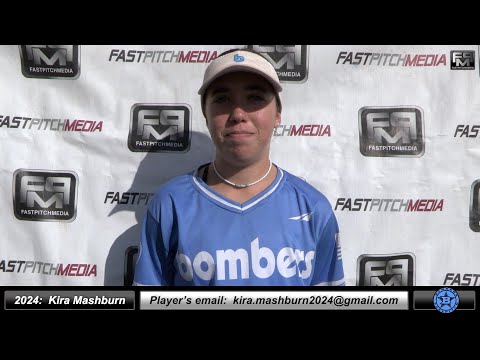 2024 Kira Mashburn 4.0 GPA - Outfielder and Second Base Softball Skills Video - Bombers 18U