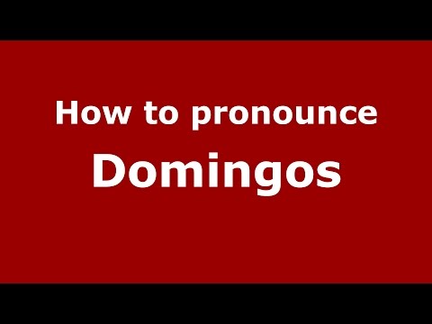 How to pronounce Domingos (Spanish/Argentina) - PronounceNames.com