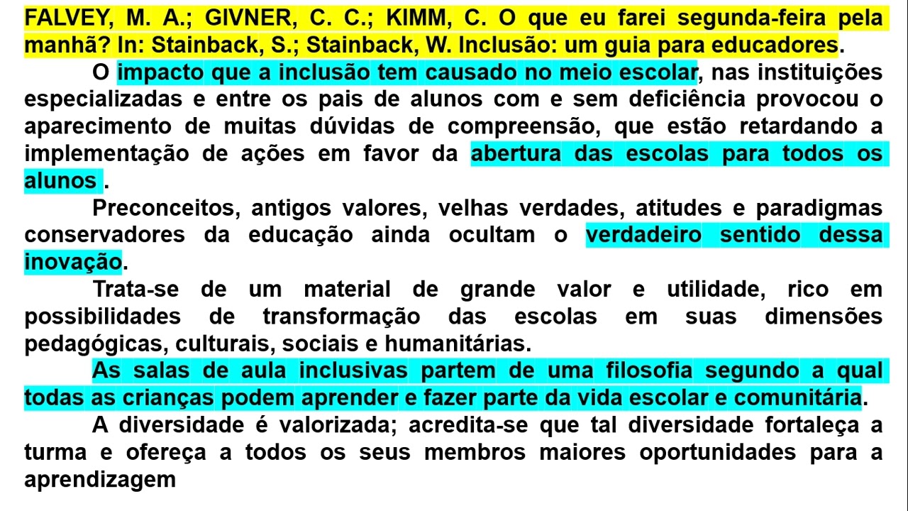 AUTHORS STAINBACK INCLUSION 2