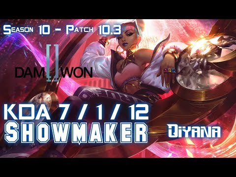 DWG Showmaker QIYANA vs FIZZ Mid - Patch 10.3 KR Ranked