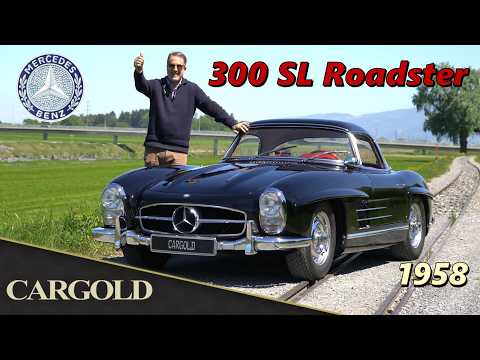 Mercedes 300 SL Roadster, 1958, drive in the Rhine Valley with a sports car legend, Rudge, hardtop