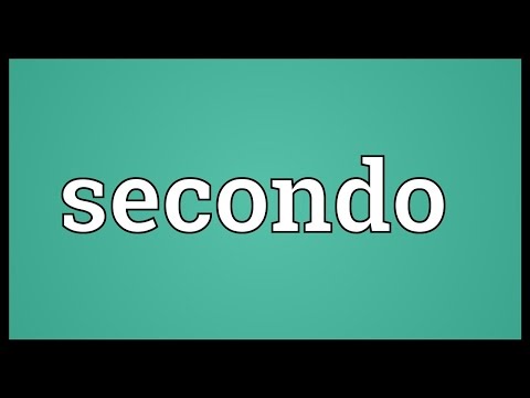 Secondo Meaning