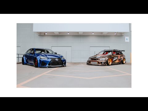 Widebody Lexus GS-F x Widebody IS300 Sportcross (4K)