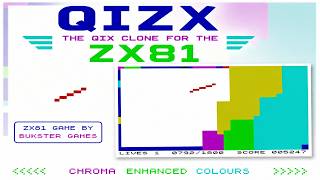 Qizx for ZX81 | Classic Arcade Qix in Chroma Colours!