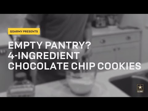 Empty Pantry? 4-Ingredient Chocolate Chip Cookies | GOARMY