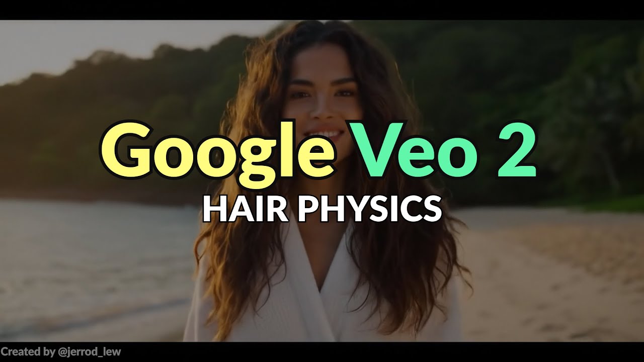 Google Veo 2 Demo - Hair Physics