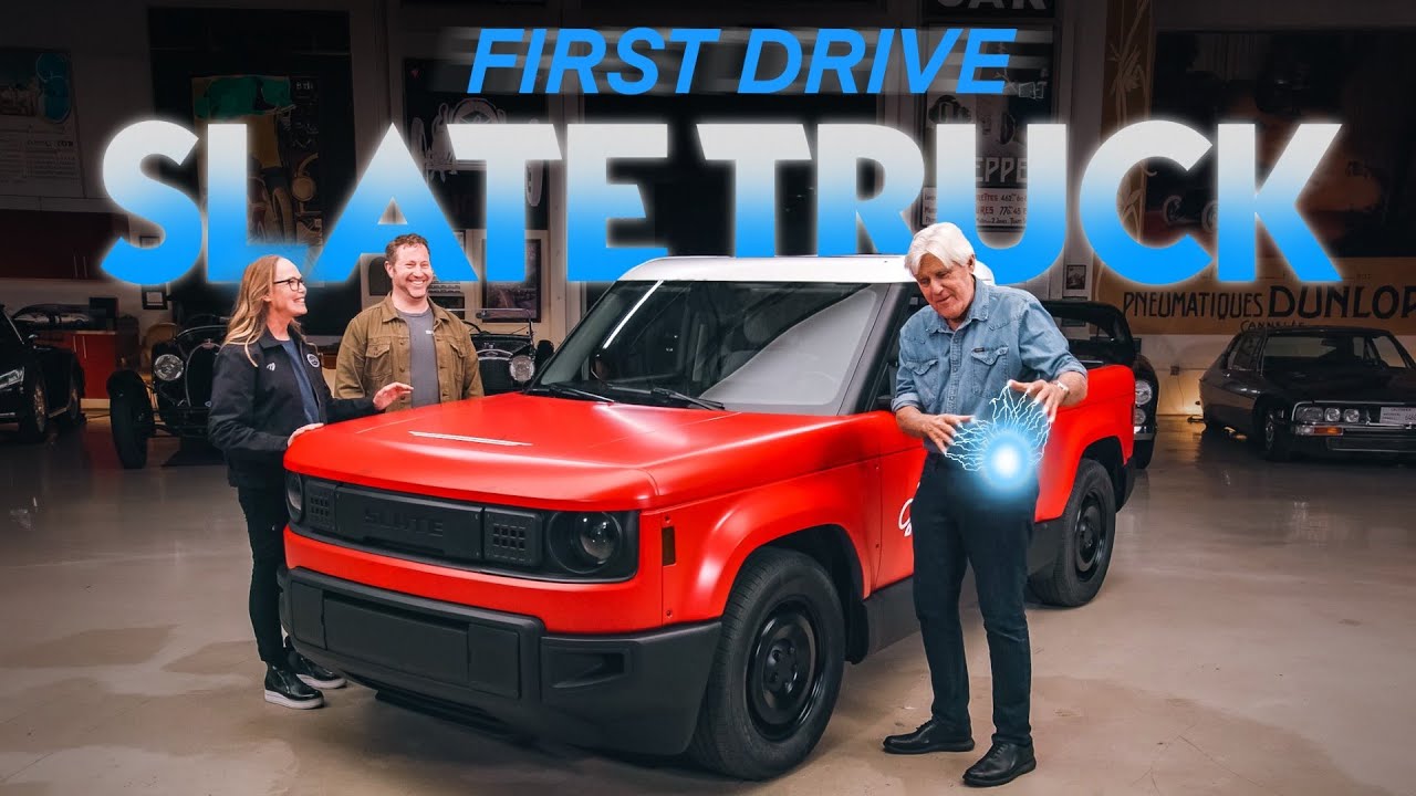 Jay Leno reviews the Slate electric truck — affordable EV pickup