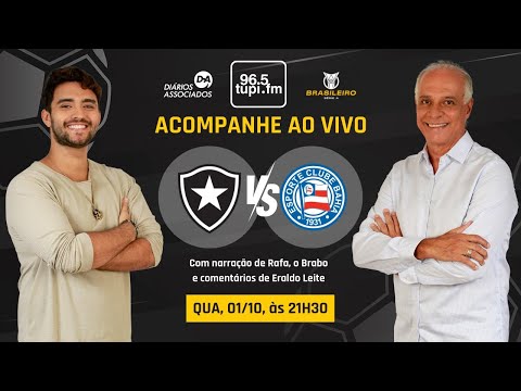 BOTAFOGO 2 x 1 BAHIA - Brasileirão Série A - 26ª rodada - 01/10/2025 - AO VIVO