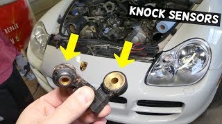 HOW TO REMOVE AND REPLACE KNOCK SENSOR BANK 1 BANK 2 PORSCHE CAYENNE
