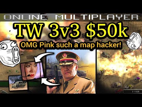 Twilight Flame 3v3 $50k - Tank General - Pro Rules | C&C Generals Zero Hour | No Commentary