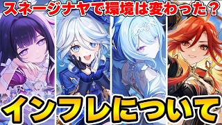 【原神】インフレについて語る！スネージナヤに入って環境はどう変わった？【genshin】