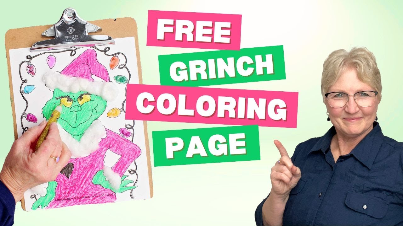 Hand Drawn Grinch Coloring Pages Ready to Print and Color!