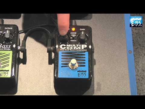EBS MultiComp Studio Edition True Dual Band Compressor Pedal 2010s - Black/Blue image 10