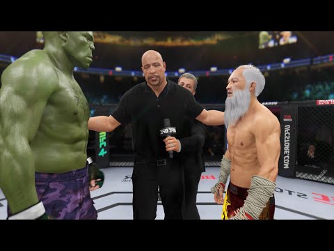 UFC 4 - Old Bruce Lee vs. Immortal Hulk - Super Dragon 🔥🐲