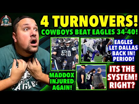 4 TURNOVERS! Cowboys Skid By Eagles! ITS THE SYSTEM RIGHT? 3rd and 30! MADDOX Injury! Gannon Did It!